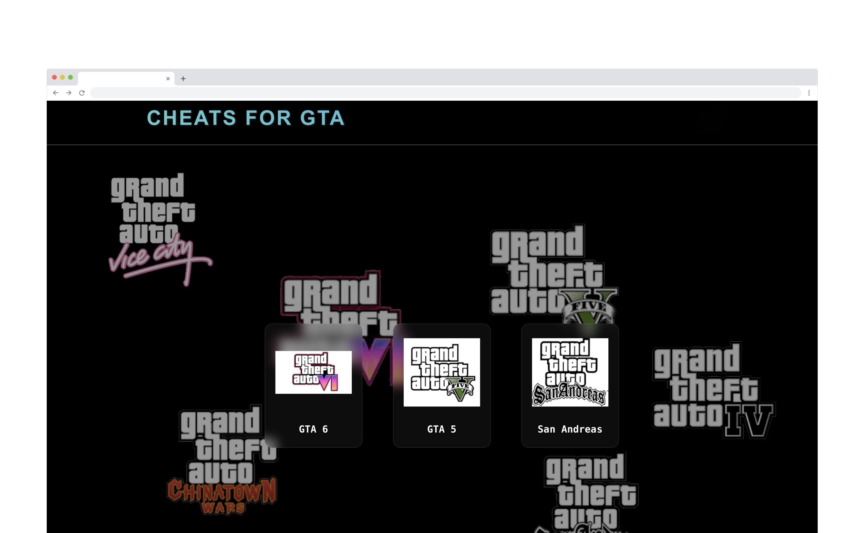 Cheats for GTA